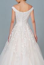Load image into Gallery viewer, Raquel Wedding Dress Off the Shoulder Ballgown Bridal Gown 2601800HAR-Ivory
